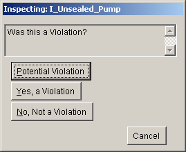Violation Builder Screen 1.
